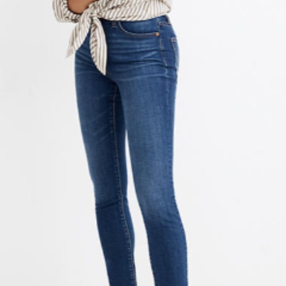 MADEWELL | Petite Curvy High-Rise Skinny Jeans - Picture 1 of 10